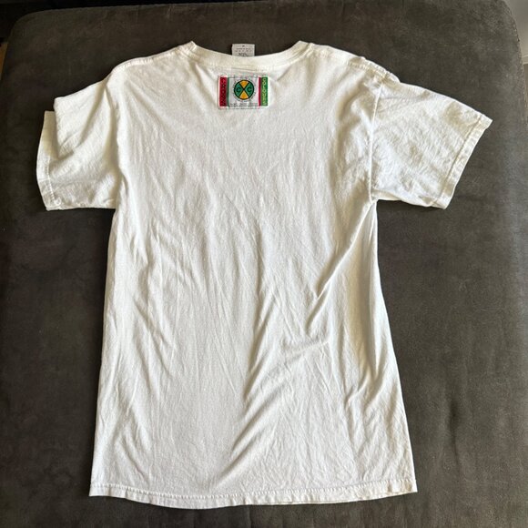 Love Sees No Colour Cross Colours T-Shirt M Unisex White Cotton - Picture 5 of 5